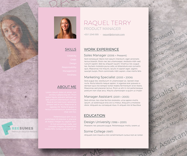 free-word-resume-template-for-the-ladies-pretty-in-pink-freesumes