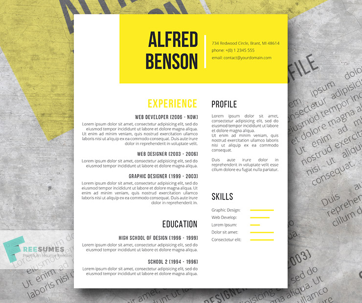 creative resume design templates free download